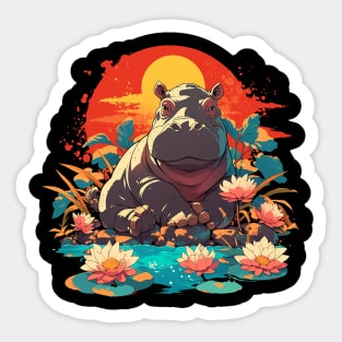 hippopotamus Sticker